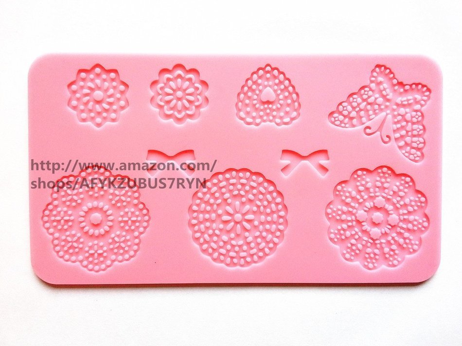 New! Silicone Lace Mould for Fondant Cake Sugar Paste Cake Decoration Butterfly 18.3*10.3*0.3cm 53g 008