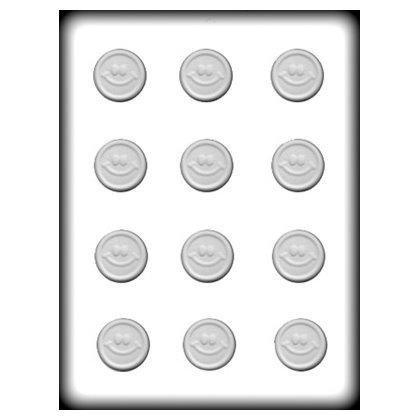 Small Smiley Face Pieces Hard Candy Mold