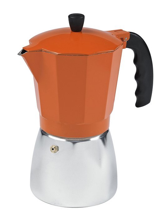 IMUSA, B120-43O, Aluminum Coffeemaker, 6-Cup, Orange N3