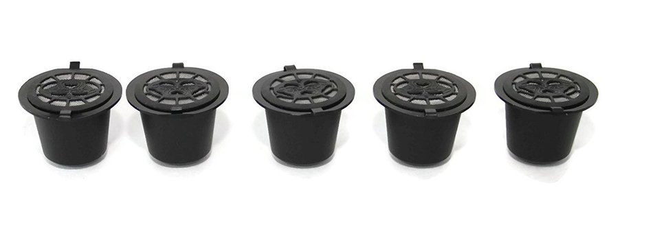Nespresso Reusable Pods - Refillable BPA Free Coffee Capsules by Nespressgo - OriginalLine Compatible N3