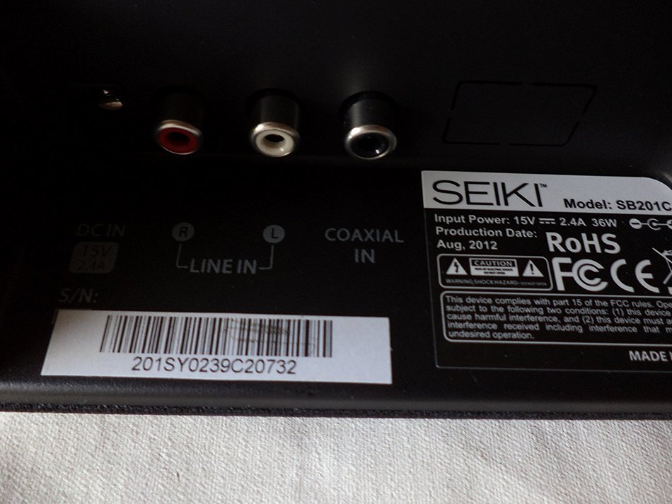 Seiki 2.0 CH Stereo Sound Bar N6