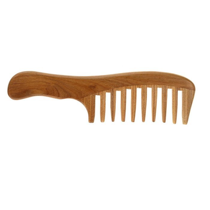 Skango(TM) 1Pcs Handmade Wooden Sandalwood Wide Tooth Wood Comb Natural Head Massager Hair Combs Hair Care N4