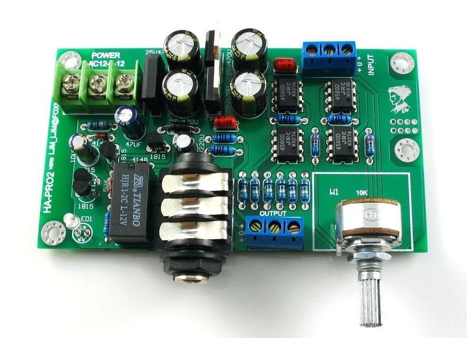 HA-PRO2 Headphone Amplifier Board Ultra-low Noise Low distortion w/ALPS 27 DIY KIT