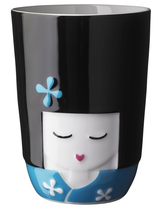 QDO Kokeshi Thermal Cup, Blue