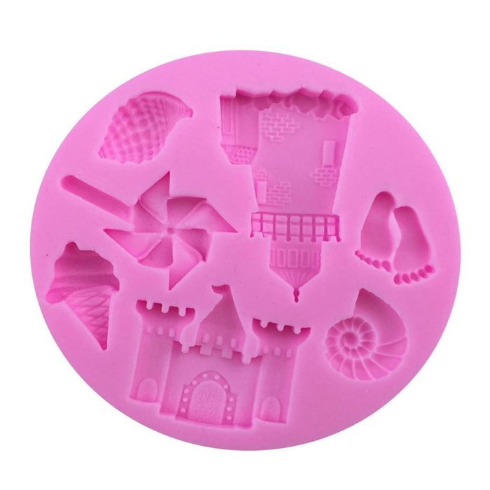 Silicone Mold Fondant Cake Sugarcraft Decorating Moulds Tools Windmill Lovely Shape N2