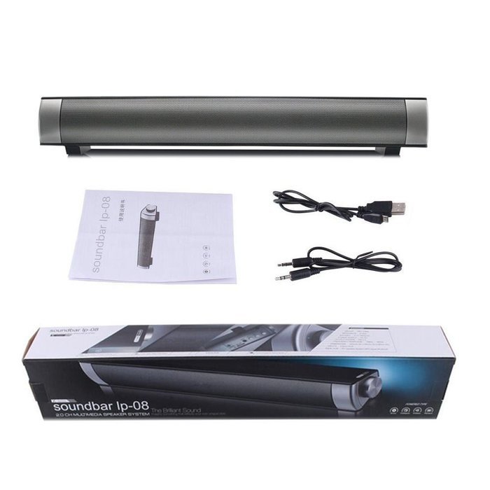 Elecsoul TV Speaker 10W Bluetooth Soundbar 3.0 Channel Stereo Speaker Subwoofer Wireless Small TV Sound Bar Support... N5