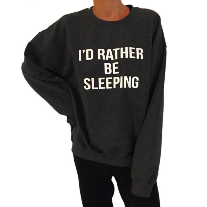 Pullover Tops,Morecome Women Ladies Letter Print Long Sleeve Sweatshirt Loose Blouse N17