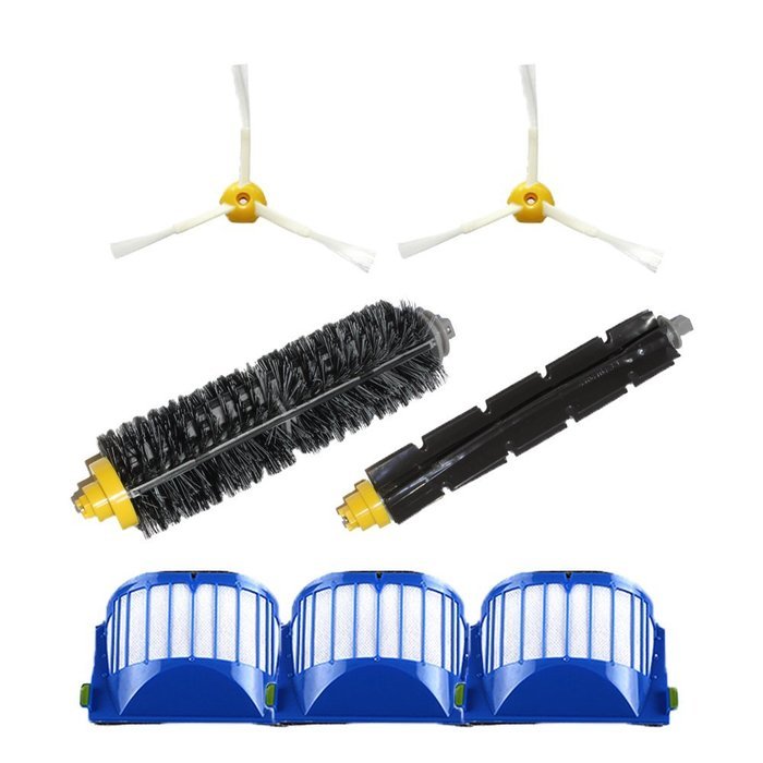 Hongfa Irobot Roomba Filters and Brushes Roomba Flexible Beater Brush Roomba Bristle Brush Roomba 3 Armed Sidebrush...
