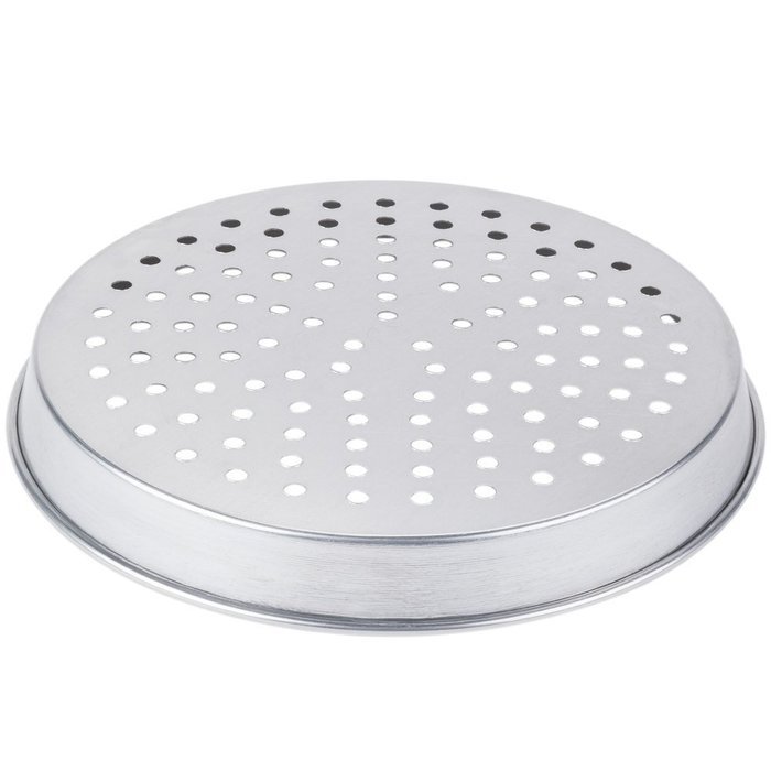 American Metalcraft A90151.5P 15" x 1 1/2" Perforated Standard Weight Aluminum Tapered / Nesting Pizza Pan N2
