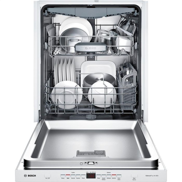 Bosch SHP65TL2UC 500 24" White Fully Integrated Dishwasher - Energy Star N3