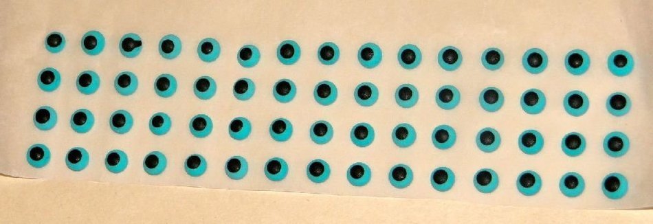 3/16" Edible Royal Icing Eyes 120pc Asst Cake Decorating Fondant Gum Paste