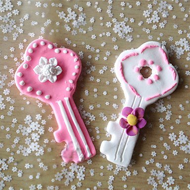 Sher Valentine's Love Key Shape Cookie Cutters Fruit Cut Molds Stainless Steel