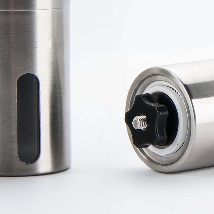 Gaobei Stainless Steel Manual Coffee Grinder Mini Portable Hand Crank Coffee Mill Ceramic Conical Burr