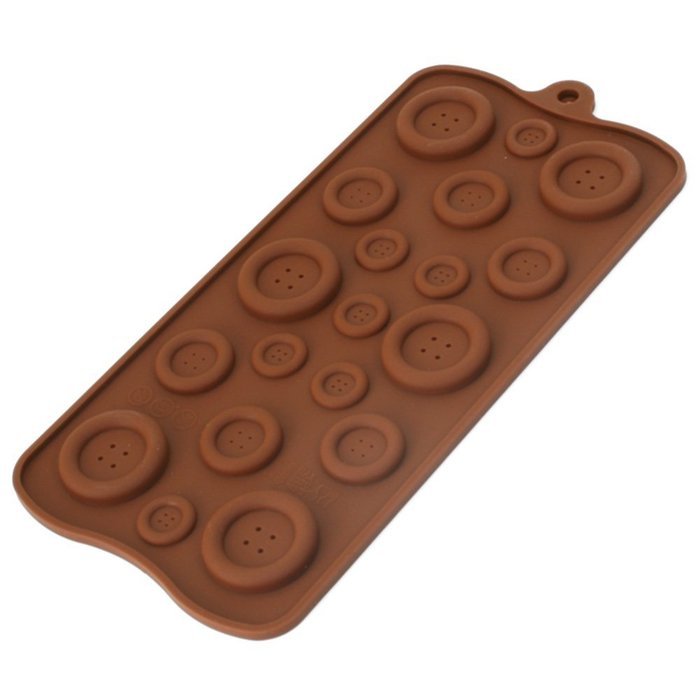 Generic Healthy Button Shaped Cake Silicone Gel Mold N2