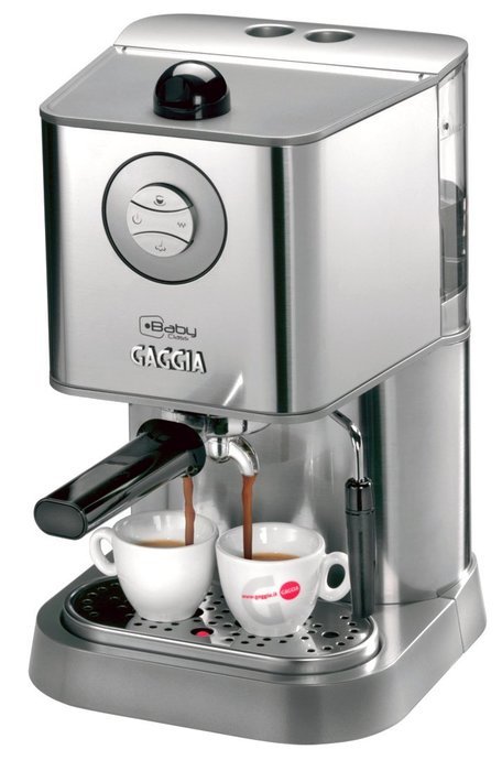 Gaggia 12300 Baby Class Manual Espresso Machine, Brushed Stainless Steel N4