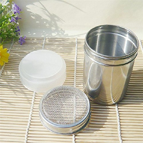 Stainless Chocolate Shaker Cocoa Flour Icing Sugar Powder Coffee Sifter ...