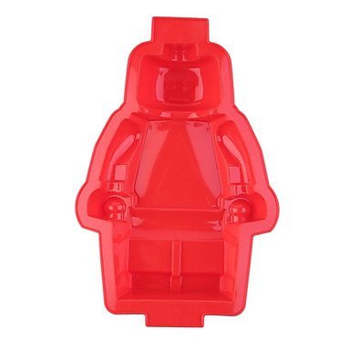Sher Silicone Robot Shaped Cake Pan Silicone Mold Baking Mould Candy Chocolate Ice Tray Tool(Random Color) N4