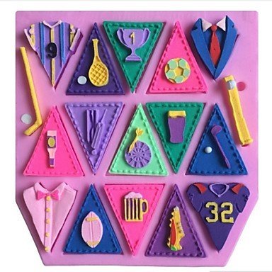 Y&XL&H Football Clothes Shaped Fondant Cake Chocolate Silicone Molds,Decoration Tools Bakeware