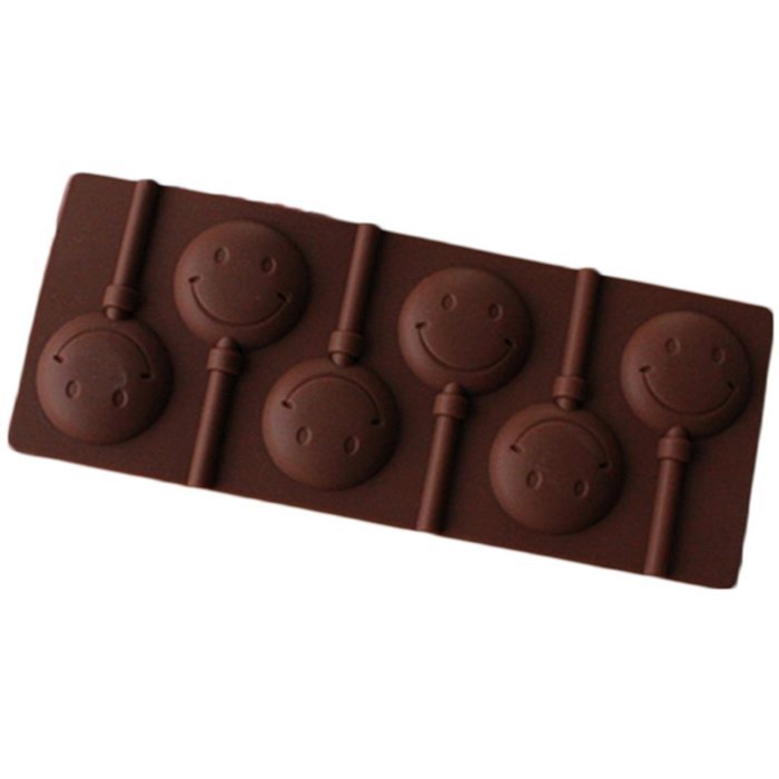 JLHua Silicone Emoji Smiley Face Candy Molds & Ice Cube Trays - Hard Candy Lollipop Mold with Sticks DIY 3d Chocolate... N2