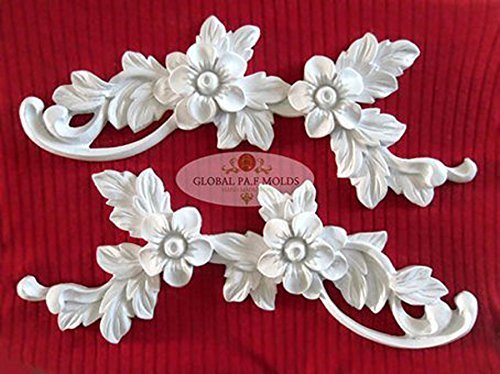 Handmade Silicone Mold /Cake Decoration Mould/ Vintage Trims Mold 80932
