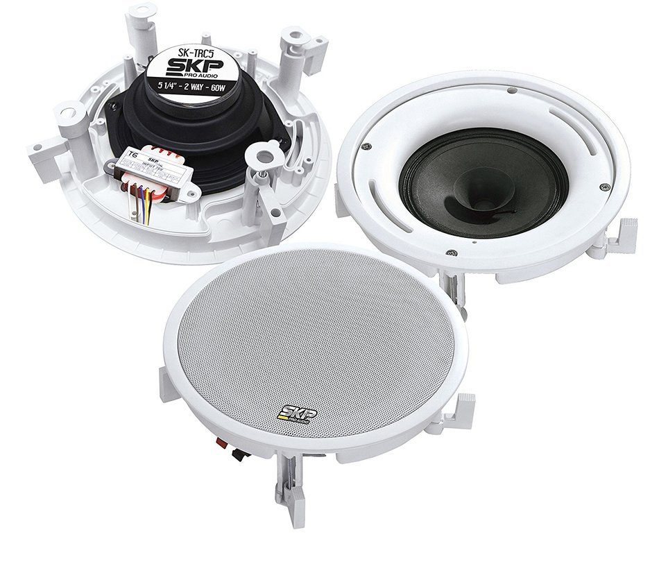 SKP Pro Audio SK-TRC5 In-Wall | Ceiling Speaker (60W)