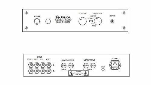 Jolida Audio - JD301BRC - Integrated Hybrid Amplifier - Blk N3
