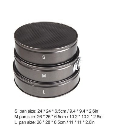 3 Round Non Stick Tins Bakeware Springform Tray Pan Baking Cake Mould N5