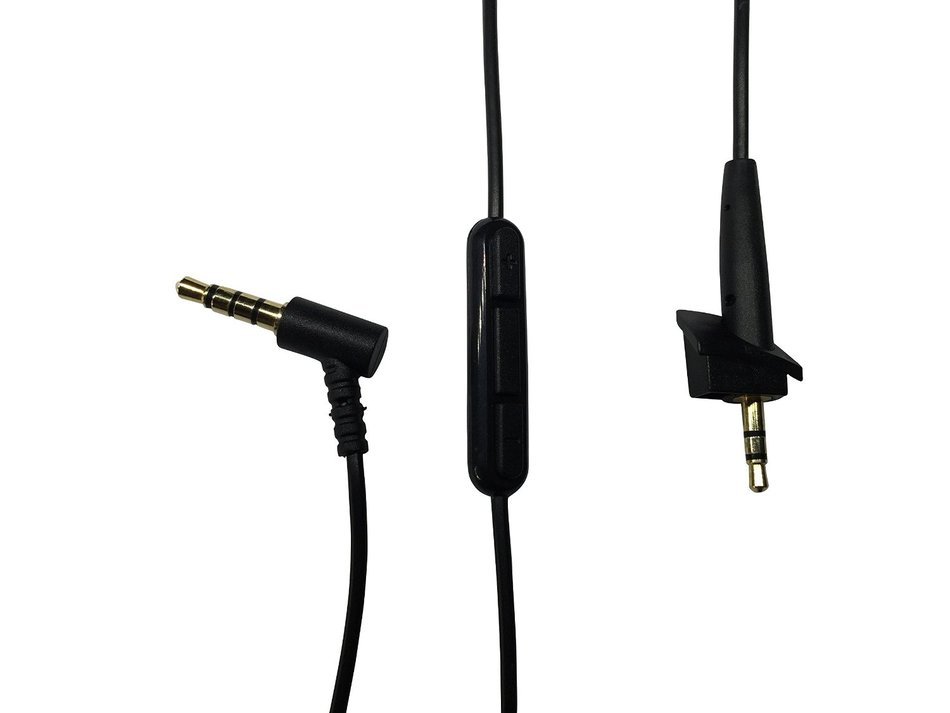 BOSE 1.5m REPLACEMENT AUDIO CABLE for BOSE AE2/AE2i/AE2w HEADPHONES w/ IN-LINE REMOTE & MICROPHONE for iPhone... N4