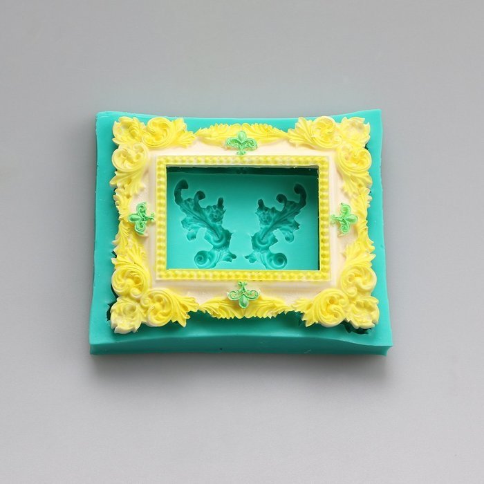 Pinkie Tm Photo frame fondant gel mold soap mold salt sculpture mold DIY silicone mold can be wholesale N6