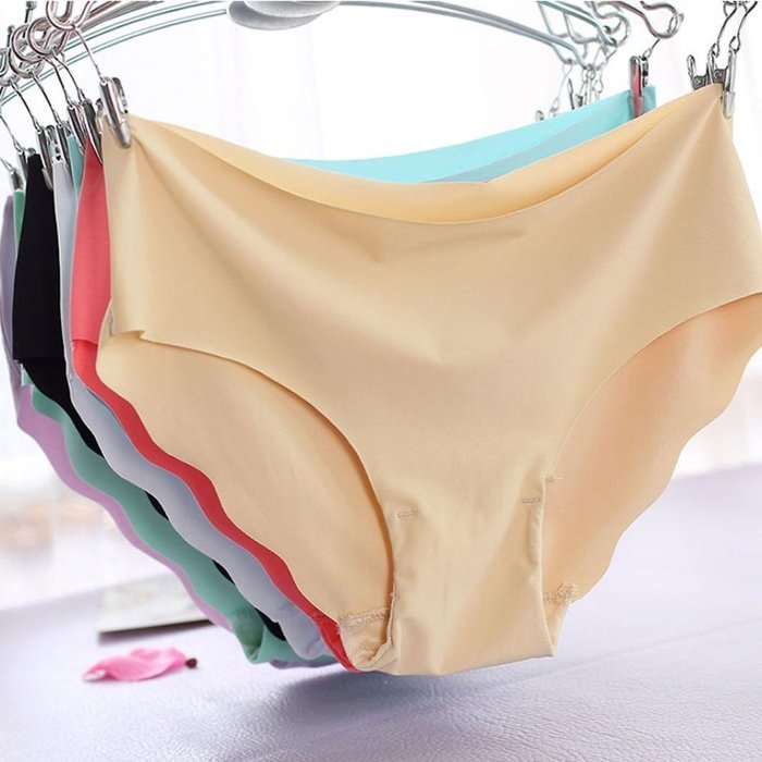 Underwear, PHOTNO Women Invisible Underwear Thong Cotton Spandex Gas Seamless Crotch M/L N14