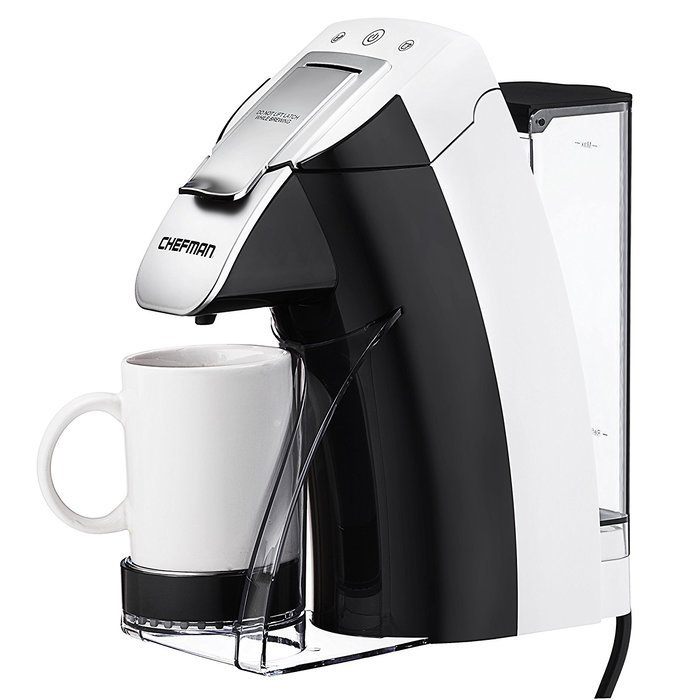 Chefman, My Barista Single Serve Coffee Maker, White N2