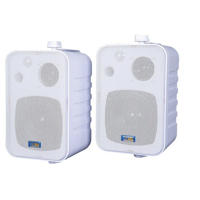 PROFICIENT AUDIO SYSTEMS ASP25W 3-Way Indoor/Outdoor 50-Watt Speakers (White) N5