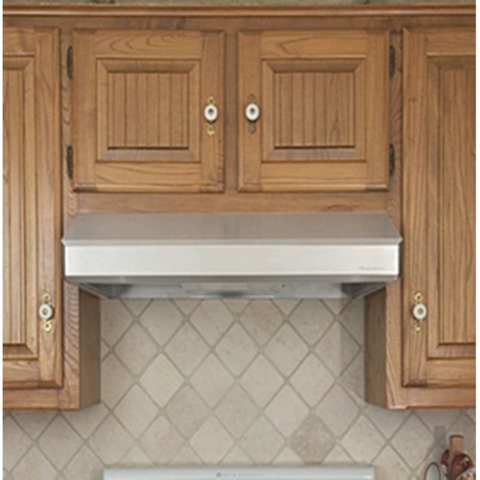 Vent-A-Hood SLH6-K30 30" Emerald Series Under Cabinet Range Hood With 250 CFM Power Lung Blower Emerald Lip Styling...