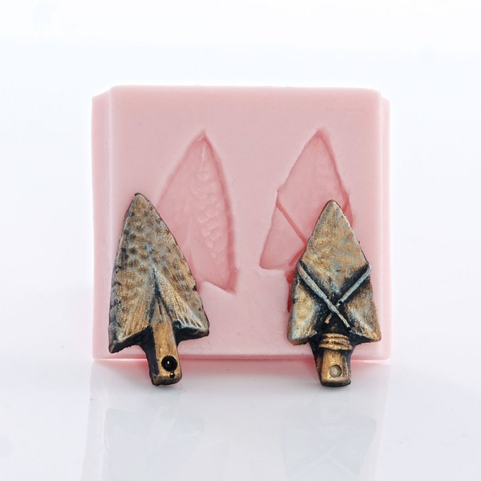 Arrow Head Silicone Mold Cake Decorating Fondant, Chocolate, Candy, Craft & Jewelry Mold Resin, Polymer Clay N3
