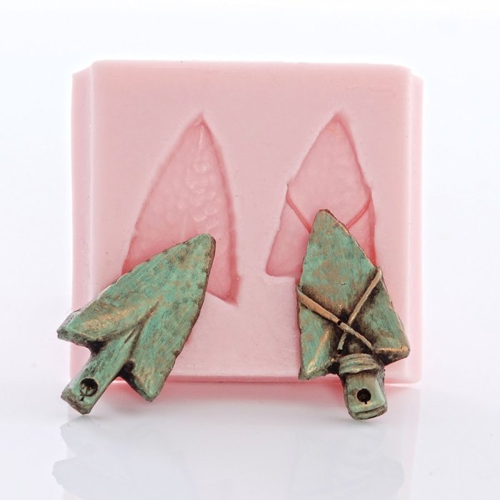 Arrow Head Silicone Mold Cake Decorating Fondant, Chocolate, Candy, Craft & Jewelry Mold Resin, Polymer Clay N4