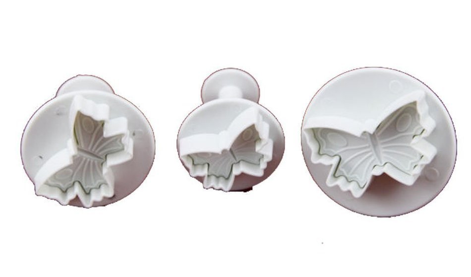 Great Chance 4Pcs/Set Mini Oval Shape Fondant Cake Cookie Plunger Cutter Sugarcraft Decorating Tool N23