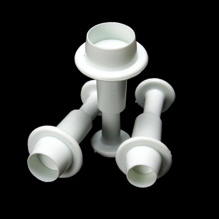 Great Chance 4Pcs/Set Mini Oval Shape Fondant Cake Cookie Plunger Cutter Sugarcraft Decorating Tool N24