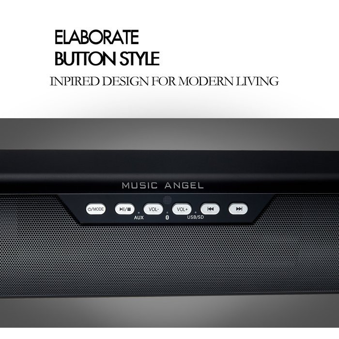 Bluetooth speaker MUSIC ANGEL Wireless Portable Stereo Speakers with Enhanced bass Resonator Bluetooth 4.0 Built-in... N24