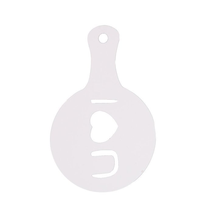 Christmas Designs PP Plastic Coffee Flowers Die Fancy Coffee Printing Template Model Milk Foam Spray Tool 8PCS... N24