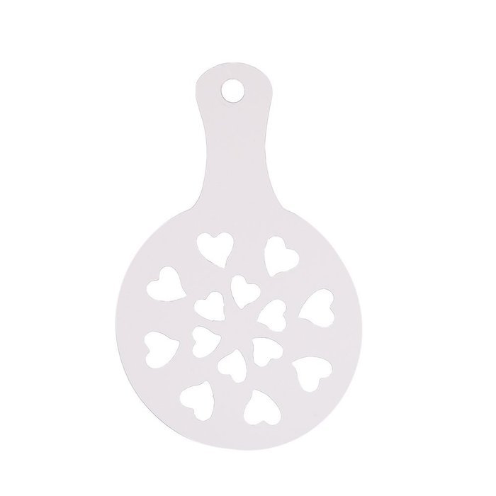 Christmas Designs PP Plastic Coffee Flowers Die Fancy Coffee Printing Template Model Milk Foam Spray Tool 8PCS... N25