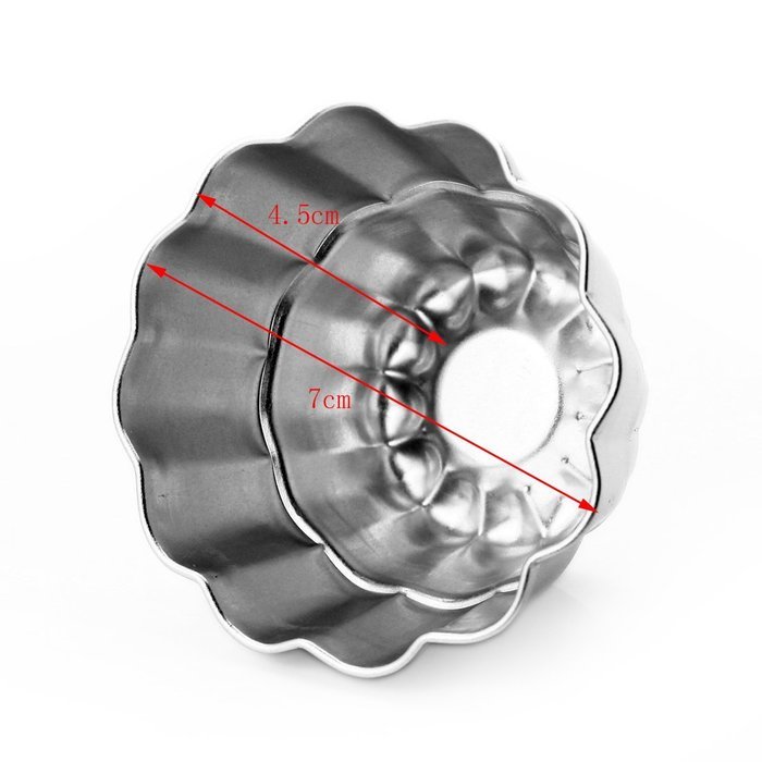 DUFUSTORE 1pcs Aluminum Flower Cake Muffin Chocolate Cupcake Bakeware Pan Mold Tool N4