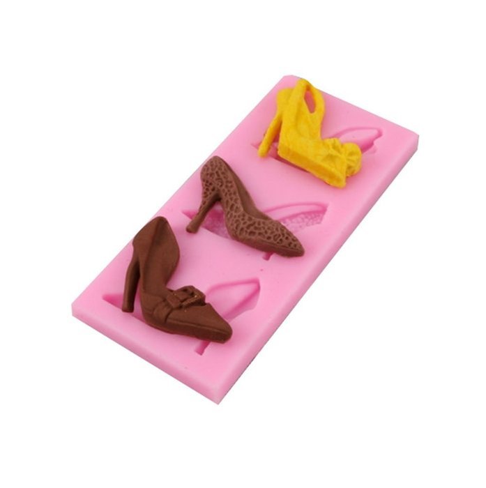 1PCS New morden Girl Silicone High-heeled shoes Fondant mold Decorating Cupcakes, Cake Decorations,Candy. Diva... N4