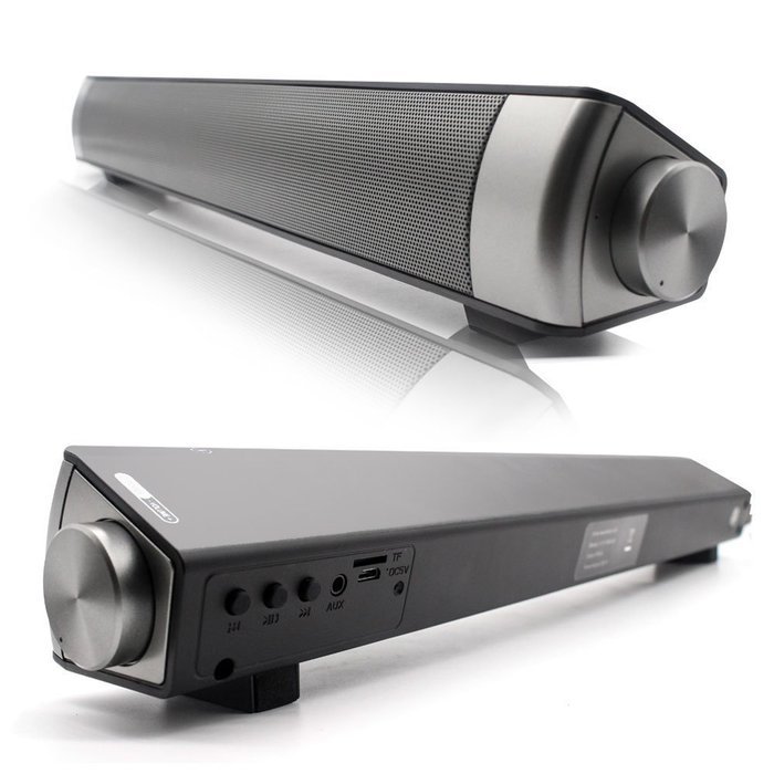MAXMORE Universal Bluetooth Wireless/Wired Multimedia Sound Bar 2.1 Channel Stereo Bass Home Speaker With TF Card... N5