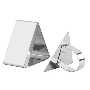 Sher 1Pc Stainless Steel Trianglely Shape DIY Dessert Cake Cheese Mould Slicer Cutter Popular New