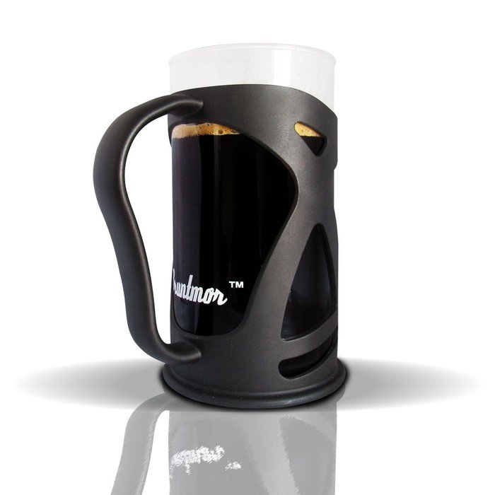 Bruntmor KRATER French Press W/ Heat Resistant Glass Carafe & Stainless Steel Double Screen Plunger Perfect Coffee... N14