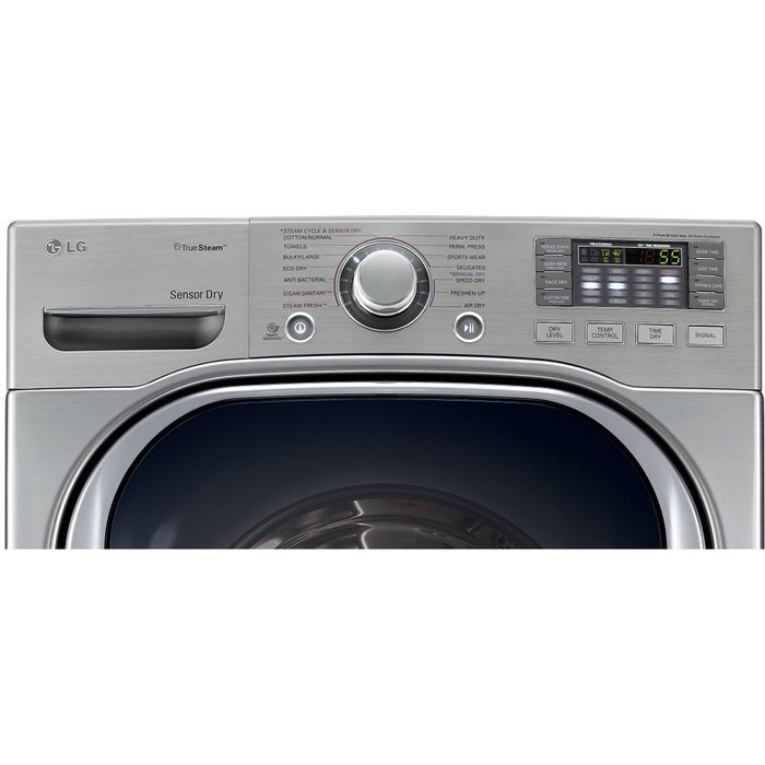 LG DLEX4070V SteamDryer 7.4 Cu. Ft. Graphite Steel Stackable With Steam Cycle Electric Front Load Dryer N2