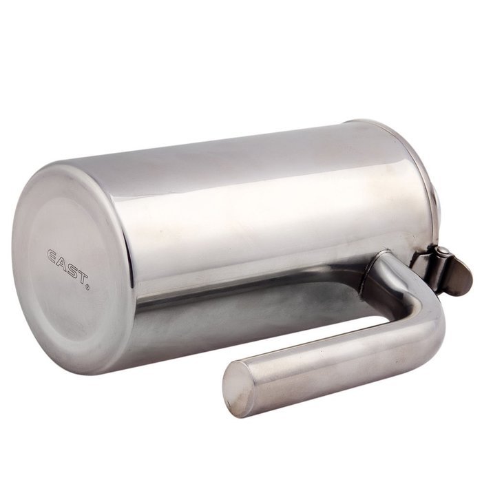 1000ML 202 Stainless Steel Double Walled Tea Pot Coffe Maker with Handle K1876-3 N5