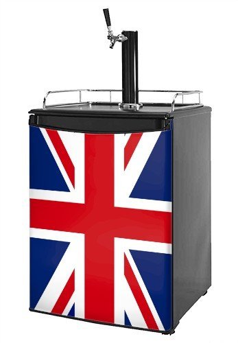 Kegerator Skin - Union Jack 02 (fits medium sized dorm fridge and kegerators)