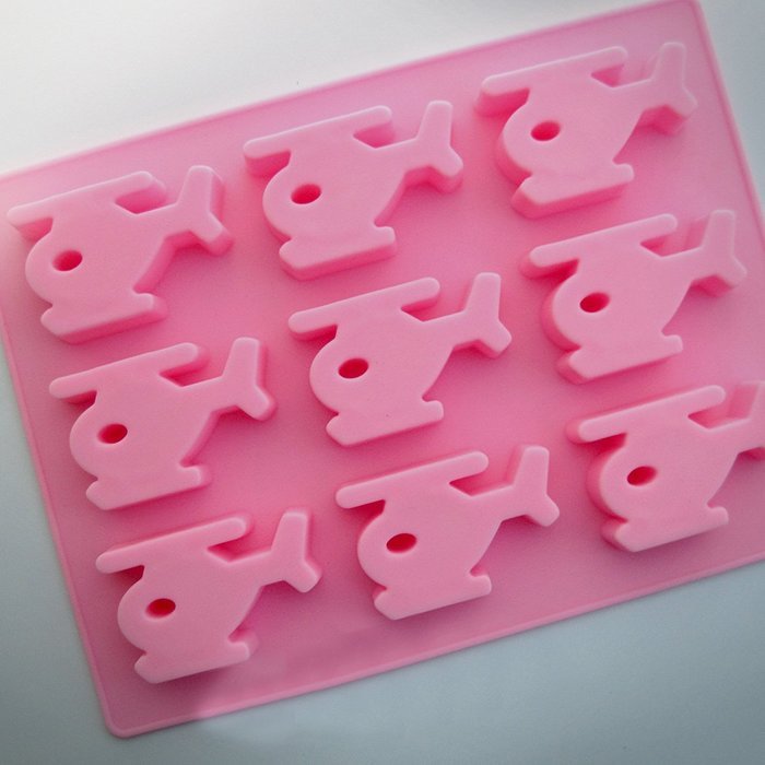 Baidecor Helicopter Shape Silicone Chocolate Molds Candy Mold Set Of 3 N4