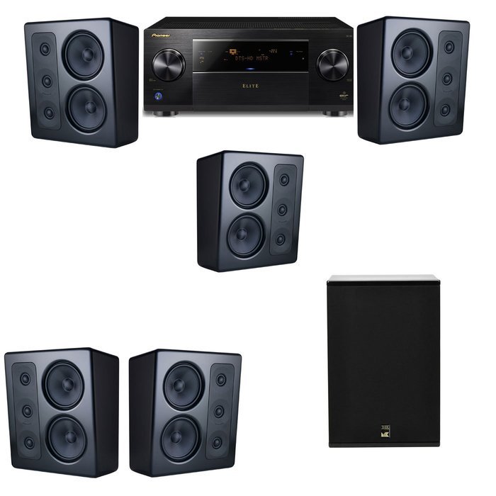 M&K Sound MP300 Monitor Speaker 5.1 X12 Pioneer Elite SC-89